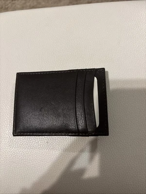 Alpine Swiss Men's Leather RFID Money Clip Wallet Brown - Image 1 of 3