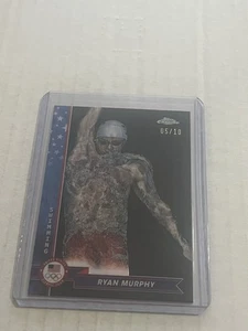 2024 Topps Chrome U.S. Olympics #71 Ryan Murphy Black Refractor /10 SSP Swimming - Picture 1 of 2