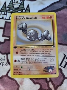 Brock's Geodude 066/132 Gym Heroes Regular Pokemon Tcg  - Imagen 1 de 2
