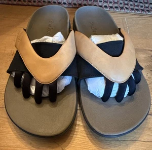 Wellrox New Black Tan Sandals Women’s Sz 6 Eur 36 - Picture 1 of 7