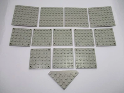 13 x Mega Bloks Dragons Krystal Wars Piezas Pequeña Placa Base Gris Claro Ladrillos Foto 1 de 4