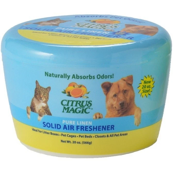 Contenedor de 20 oz de lino absorbedor de olores sólido Citrus Magic Pet Foto 1 de 1