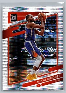 2021-22 Donruss Optic #130 Mikal Bridges Silver Pulsar Prizm Exclusive Suns - Picture 1 of 2