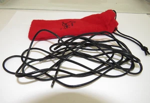 LOUBOUTIN ZAPATOS CON CORDONES NEGROS BOTAS ENCERADAS REPUESTO CORDONES 47 PULGADAS 2,4 mm - Imagen 1 de 3
