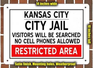 Metal Sign - City Jail of Kansas City Reproduction - Picture 1 of 1