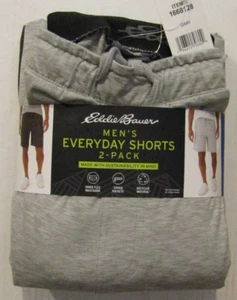 EDDIE BAUER Mens 2 pack Everyday Shorts Gray Green Size 3XL NWT - Picture 1 of 3
