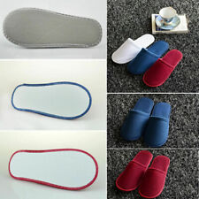 Towelling Hotel Slippers Spa Guest Disposable Travel Shoes Unisex Closed Toe