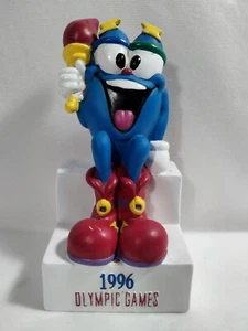 1996 Atlanta Olympic Games Mascot Izzy Plastic Coin Bank Play by Play Sports - Picture 1 of 5