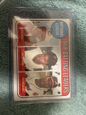 1969 TOPPS 1968 BATTING LEADERS #2 PETE ROSE MATTY ALOU FELIPE ALOU