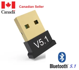 USB 5.1 Bluetooth Adapter Wireless Dongle High Speed for PC Windows Computer - Picture 1 of 2