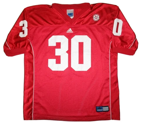 Adidas Nebraska Huskers Football Jersey Boy's XL 18-20 Vintage Cover