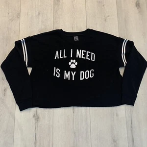 MODERN LUX All I Need Is My Dog Sweatshirt Size L - Picture 1 of 8