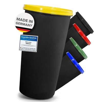 Gelber Sack Ständer anthrazit mit gelbem Decke Müllsackständer Mülleimer Ständer - Bild 1 von 4