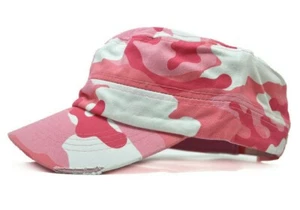 Mens Summer Cap Army Hat Cadet Castro Military Patrol Baseball Camo Cotton Caps - Picture 1 of 12