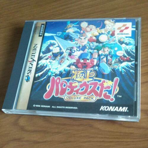 Gokujou Parodius Da! Deluxe Pack Sega Saturn SS Video Game JAPAN