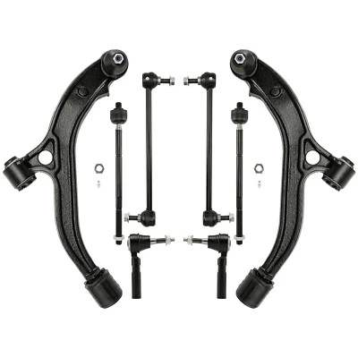 For 2001-2004 Dodge Caravan 8Pcs Front Lower Control Arms Tie Rods Sway Bars Kit Foto 1 de 4