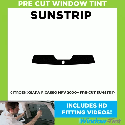 Pre Cut Tinted Sunstrip - For Citroen Xsara Picasso MPV 2000+ - 5% Limo Internal - Image 1 of 4