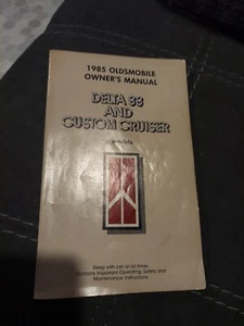 85 1985 Oldsmobile Delta 88/Custom Cruiser owners manual  - Picture 1 of 2