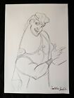 Hercules Isabella Ceravolo Signed Hand Penciled 8.5"X12" Convention Art