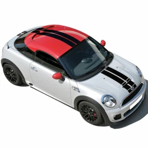Car Hood Rear Stripes Bonnet Roof Decals Stickers for MINI R58 JCW 2-Door Coupe - Imagen 1 de 6