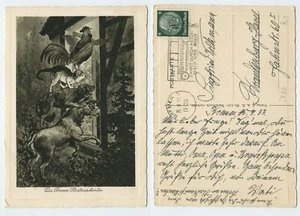121293 - Die Bremer Stadtmusikanten - Künstlerkarte, gelaufen Bremen 15.9.1933 - Imagen 1 de 1