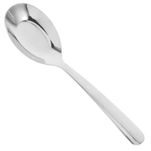 Cuchara plana de acero inoxidable cucharas de sopa de mango largo para niños asiáticos comida divertida para descansar - Imagen 1 de 12