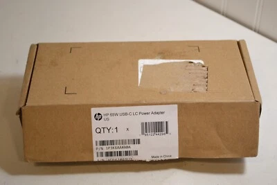GENUINE HP 65W USB-C LC Power Adapter PN: 1P3K6AA#ABA - Image 1 of 4