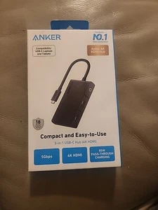 ANKER 4K HDMI 5-in-1 USB-C Hub (BRAND NEW AND FACTORY SEALED IN BOX) - Picture 1 of 1