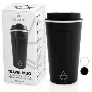 Doddlee Reusable Food Grade Stainless Steel Double Wall Insulated Coffee Mug