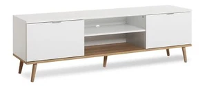 Lowboard Fernsehschrank TV-Board TV-Schrank Skandinavisch weiß Eiche 160 cm - Bild 1 von 4