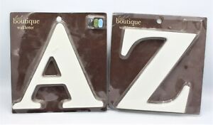 Little Boutique Wall Letters A & Z Ready To Be Hung / Painted Ribbons Included
