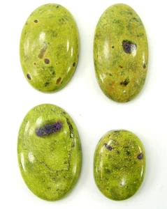 83.80 Ct Natural Stichtite Atlantisite 22-32 mm Gemstone Cabochon 4 pc Lot-62084 - Picture 1 of 5