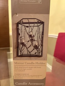 Teelicht Kerzenhalter mit Spiegel Hintergrund hängend Kerzenhalter - Bild 1 von 4