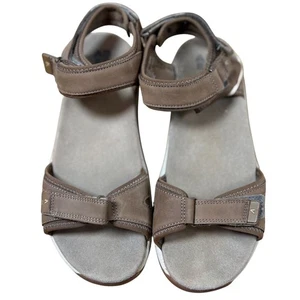 Abeo Goleta II Brown Leather Strap Sandals Adjustable Ankle & Toe Straps Size 10 - Picture 1 of 9