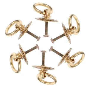  6 Pcs Flower Dresser Knobs Cabinet Handles Single Hole Drawer Pulls - Picture 1 of 20