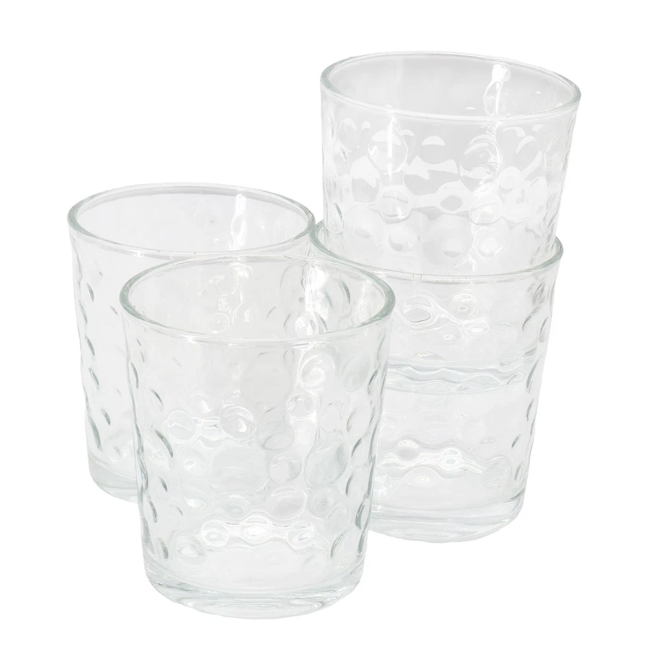 Gibson Home 141401.04 4 Piece 13.5 Ounce Bubble Double Old-Fashioned Glassware - Image 1 of 1