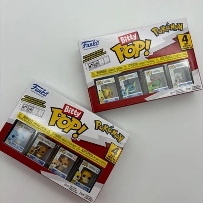 Funko Bitty Pop! Figuras de vinilo coleccionables de Pokémon, Pikachu Eevee, figuras de 8 quilates Foto 1 de 4