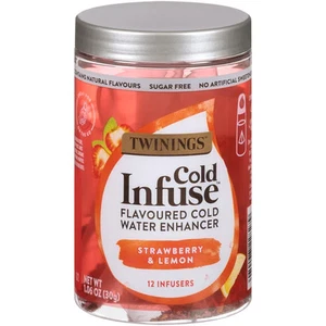 Twinings Erdbeere Zitrone Kaltwasser Aufgüsse 12 Beutel BB 12-2023 - Bild 1 von 1
