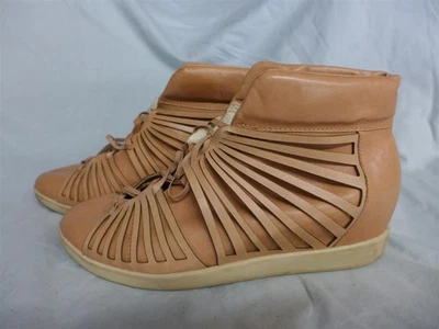 Botines/botines KLUB NICO de cuero tostado/beige con flecos/borla - talla 8 Foto 1 de 4