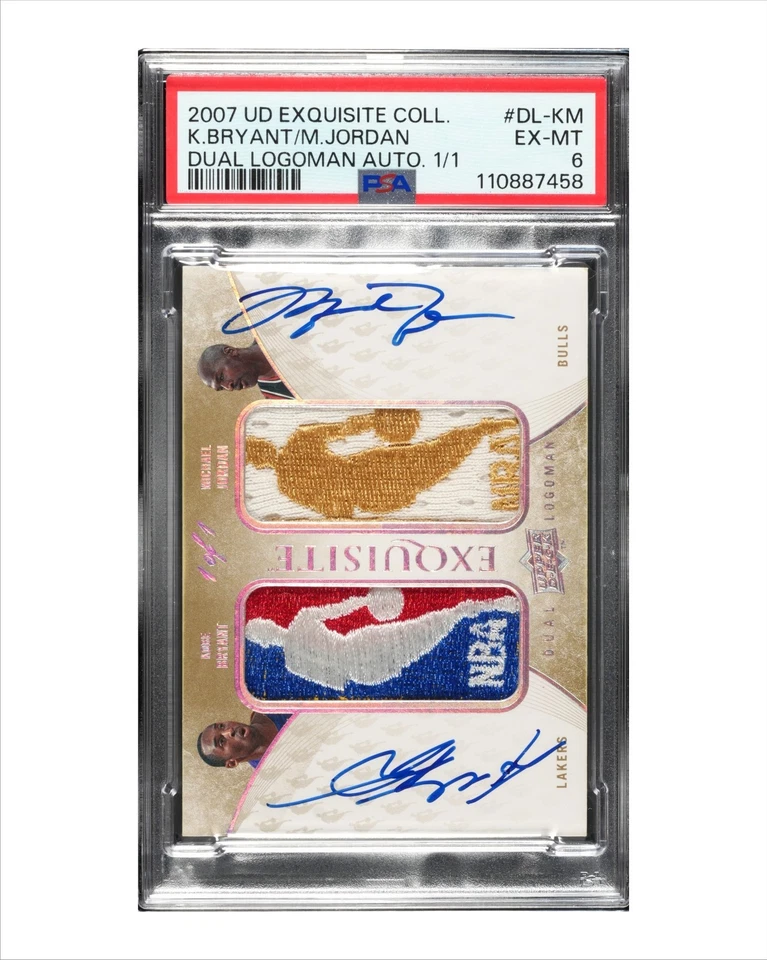 #0970 P-8X10 Майкл Джордан/Коби Брайант 2007 UD изысканный Logoman двойной автомобили - Изображение 1 из 1
