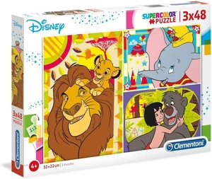 CLEMENTONI, Puzzles 3x48 Pièces DISNEY Animals – 32x22 cm, CLE25236 - Photo 1/2