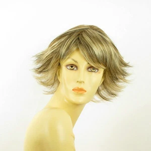 Perruque femme méchée courte blond clair méché cuivré chocolat LOUNA 15613H4 - Imagen 1 de 8