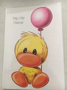 Mylo & Friends Greeting Card Hip Hooray Happy Birthday General Duck RRP $4.50 - Picture 1 of 3