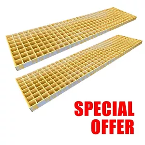2 x Tavole Cialde Tappetini Recupero Scale Ponte 1220mm x 50mm 4x4 Fango Sabbia - Foto 1 di 2