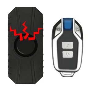 113dB Bike Alarm Wireless Vibration Motion Sensor Waterproof Motorcycle w/Remote - Picture 1 of 10