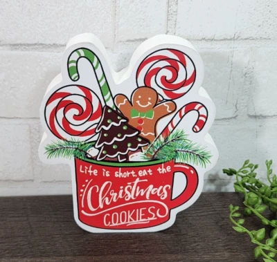 Рождественский пряник человек печенье горячий какао кружка знак праздник пекарня кухонный декор - Изображение 1 из 4