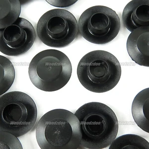 100 Flush Mount Black Plastic Body and Sheet Metal Hole Plug 3/8" Hole 3/4" Head - Imagen 1 de 2