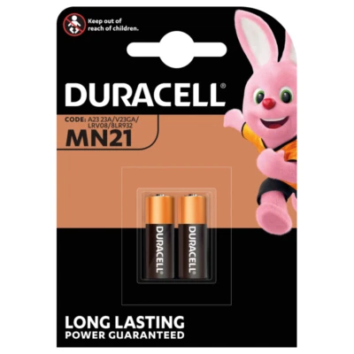 Batterie MN21 Duracell 12V Alcaline A23 V23GA 3LR50 Confezione 2 Pezzi - Imagen 1 de 4