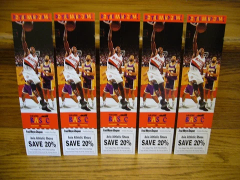 Lot of 5 CLYDE DREXLER 1995 Avia Athletic Shoes Coupon Portland Trailblazer RARE Cover