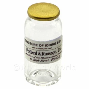 Miniature Tincture of Iodine B.P. Glass Apothecary Bulk Jar - Picture 1 of 1